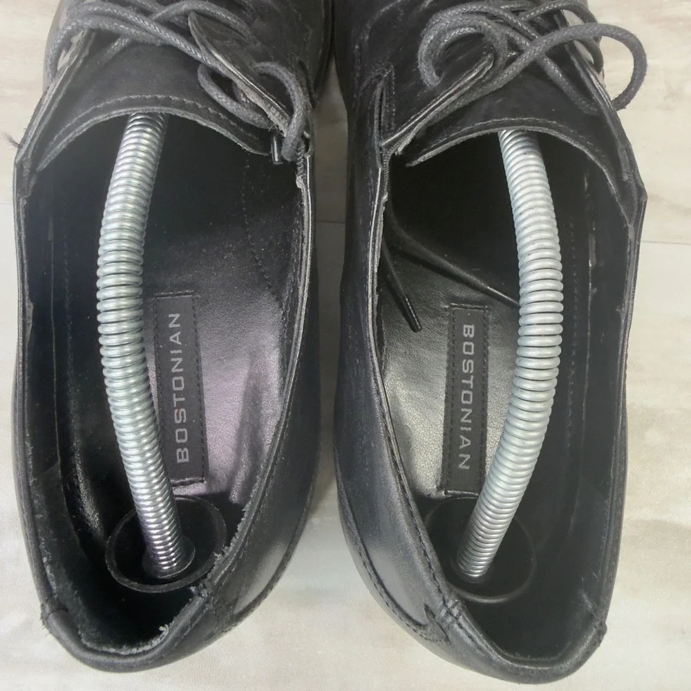 Bostonian 26053 Men Size 10.5 M Dress Shoes Cap Toe Leather Oxford Black
